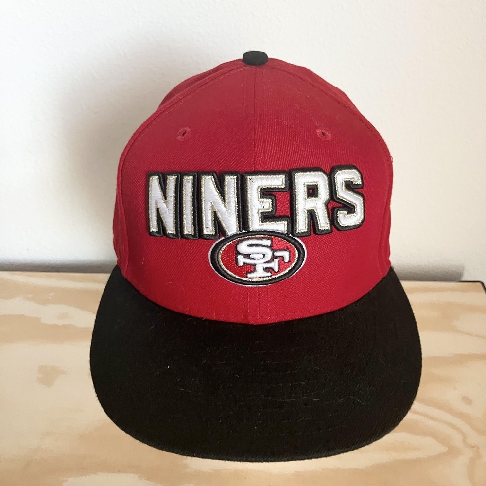 San Francisco 49ers Hat Cap Snap Back Mens One Size Red‎ NFL Football New Era